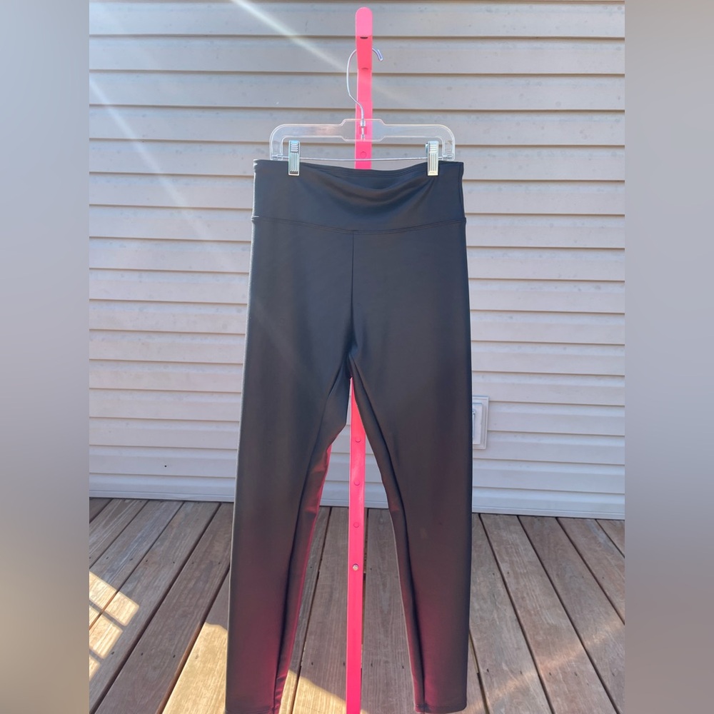 Express Women’s Faux Leather High-Waist Leggings — Size Small